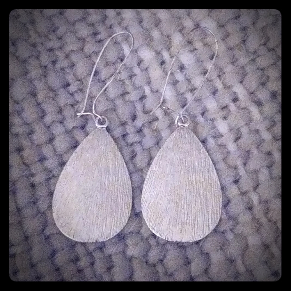Silver dangle earrings
